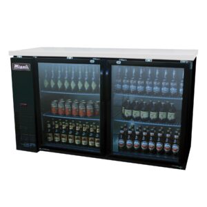 60″ Glass Door Back Bar Refrigerator Migali