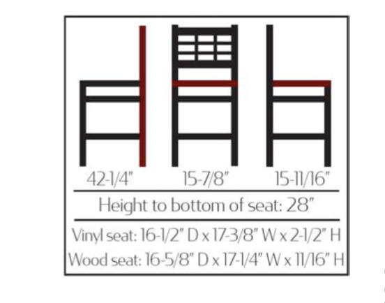 Oak Street Windowpane Barstool (SL2163-1) - Image 2