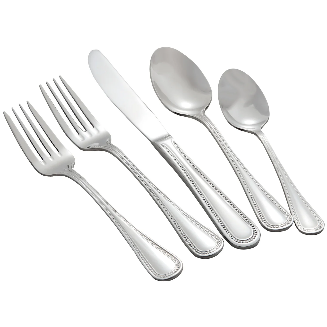 Winco 0036-05 Deluxe Pearl Dinner Fork, 7-1/4" - Image 2