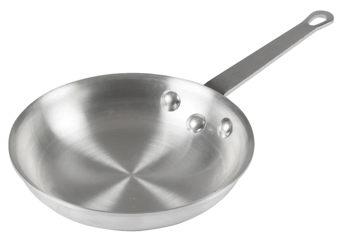 Winco Gladiator™ Natural Finish Aluminum Fry Pans - Image 3