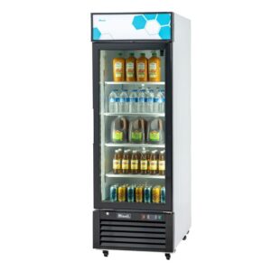Migali C-23RM-HC Competitor Series 1 Door Hinged Glass Door Refrigerator, 23 Cu Ft