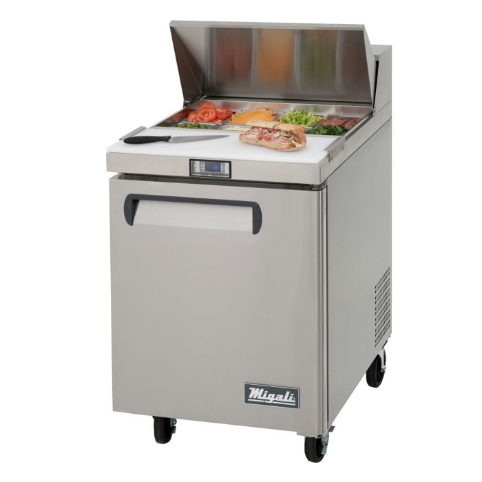 Migali C-SP27-8-HC Competitor Series 27" Sandwich Prep Table, 8 Pans