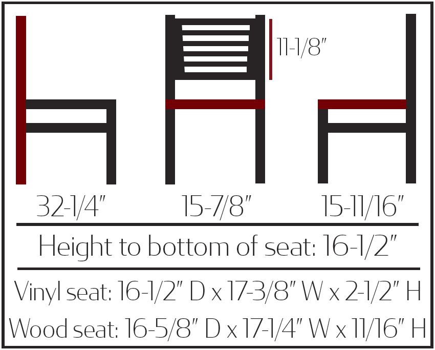 SL2150-5 5 Line Wood Back Chair with Black Frame - Image 2