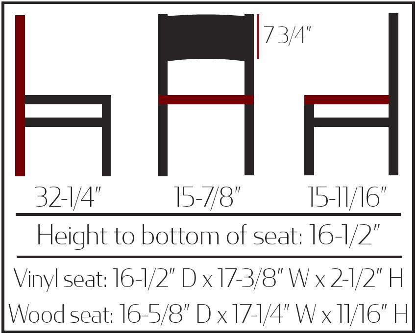 Oak Street Manufacturing SL2150CCS-P Plain Wood Back Chair with Clear Coat Frame - Image 2