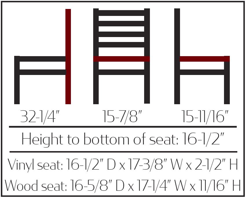 SL135C Clear Coat Ladderback Chair - Brass Welds - Image 4