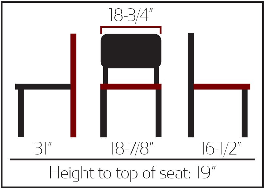 CW-0234 Harbor Chair - Natural Beech Frame with Black Vinyl - Image 2