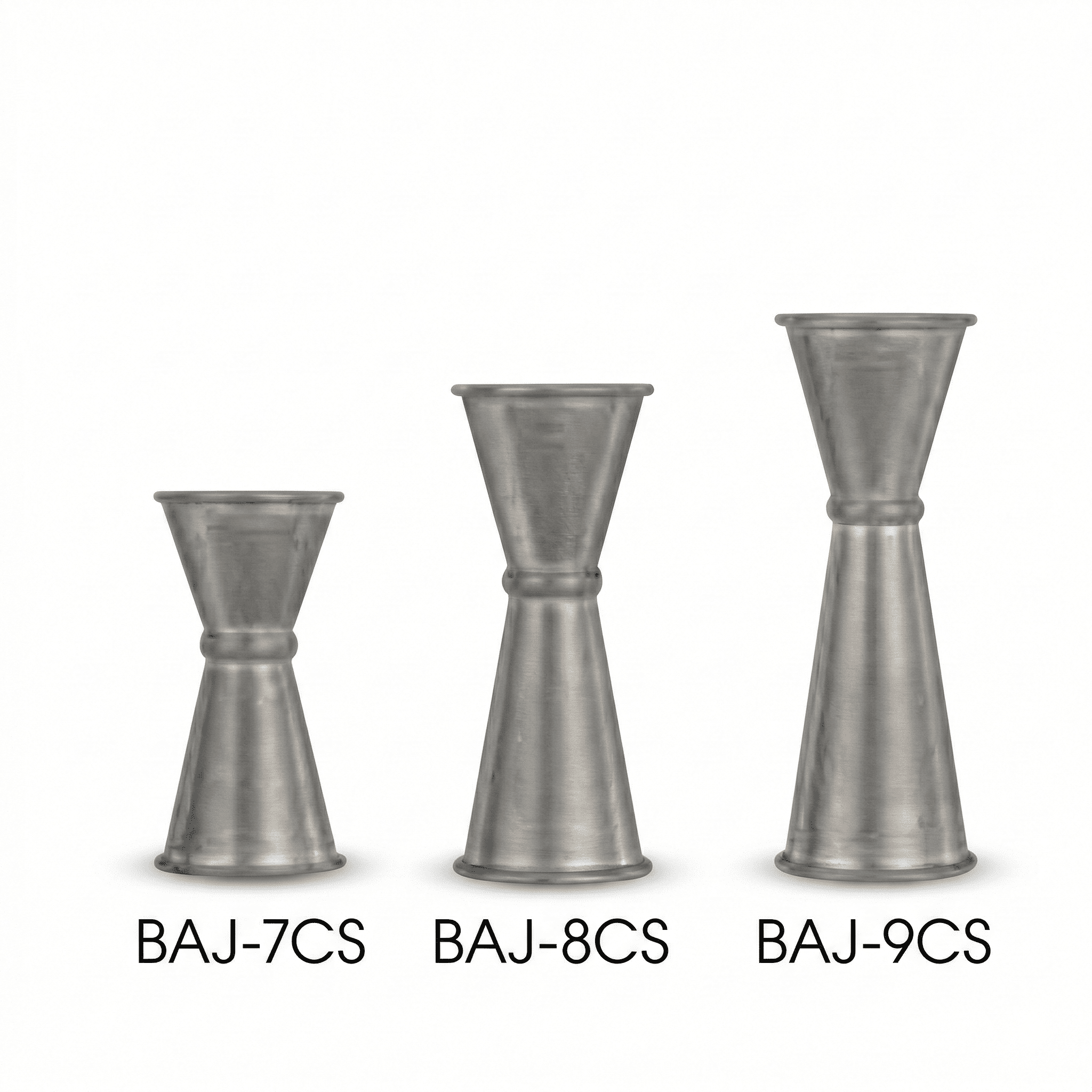 Winco BAJ-7CS Crafted Steel Jigger, 1/2 oz & 3/4 oz - Image 2