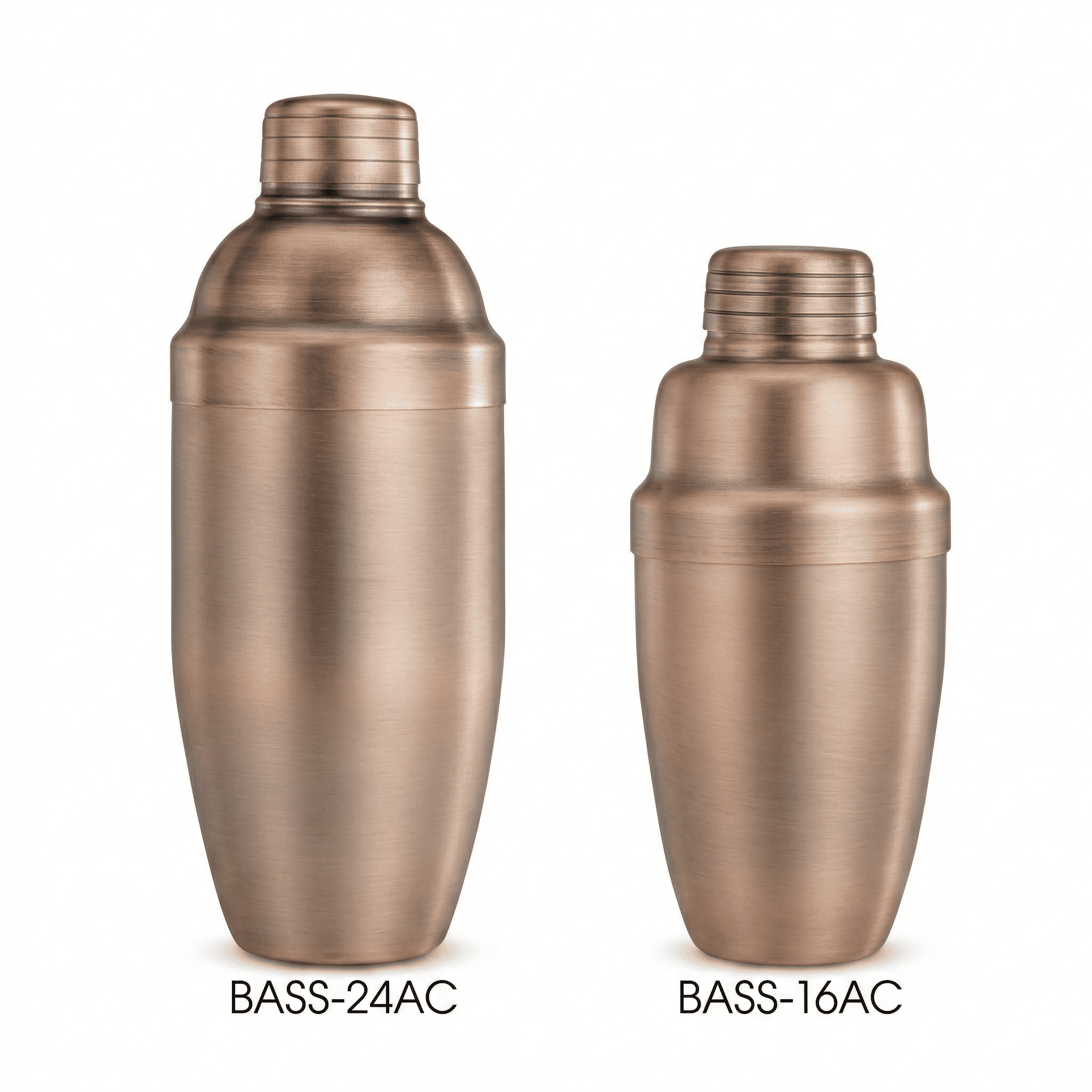 Winco BASS-16AC Antique Copper Shaker Set, 16 oz - Image 2
