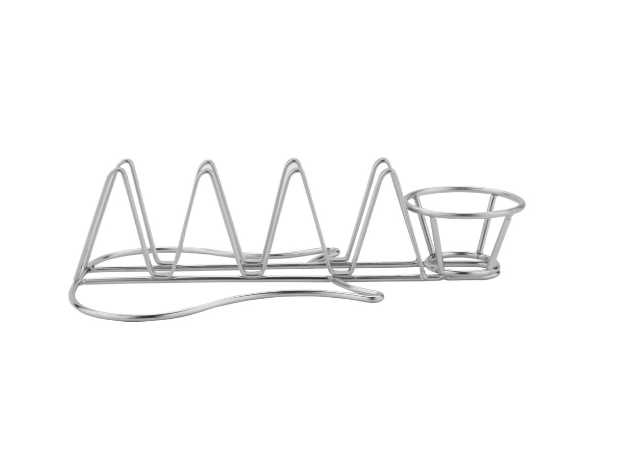 Guitar-Shaped Stainless Steel Taco Holder - Image 3
