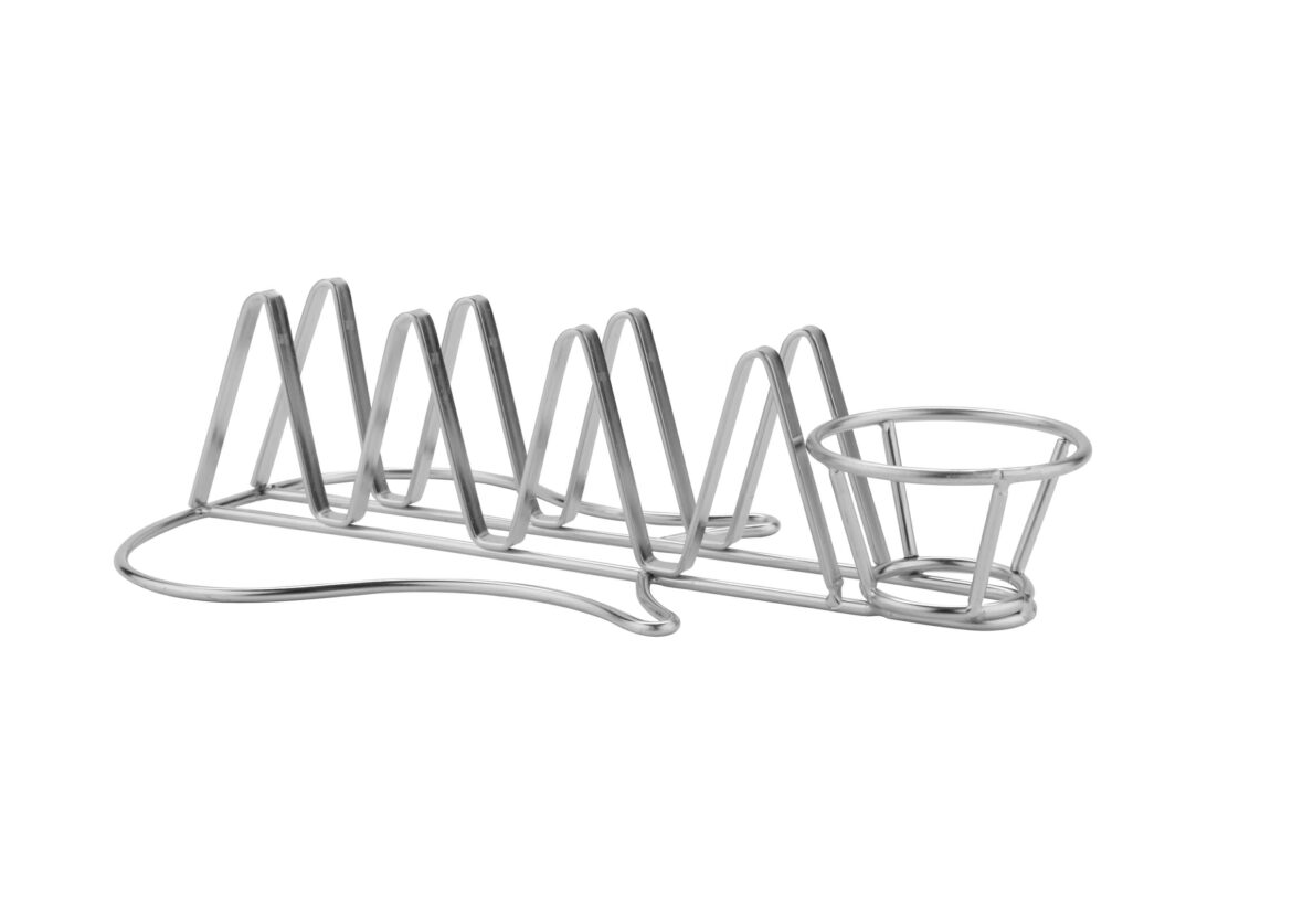 Guitar-Shaped Stainless Steel Taco Holder
