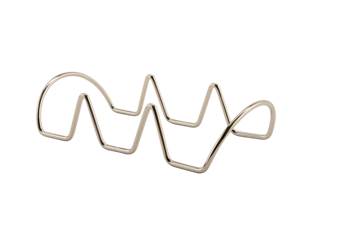 Curved Wire Stainless Steel Taco Holder