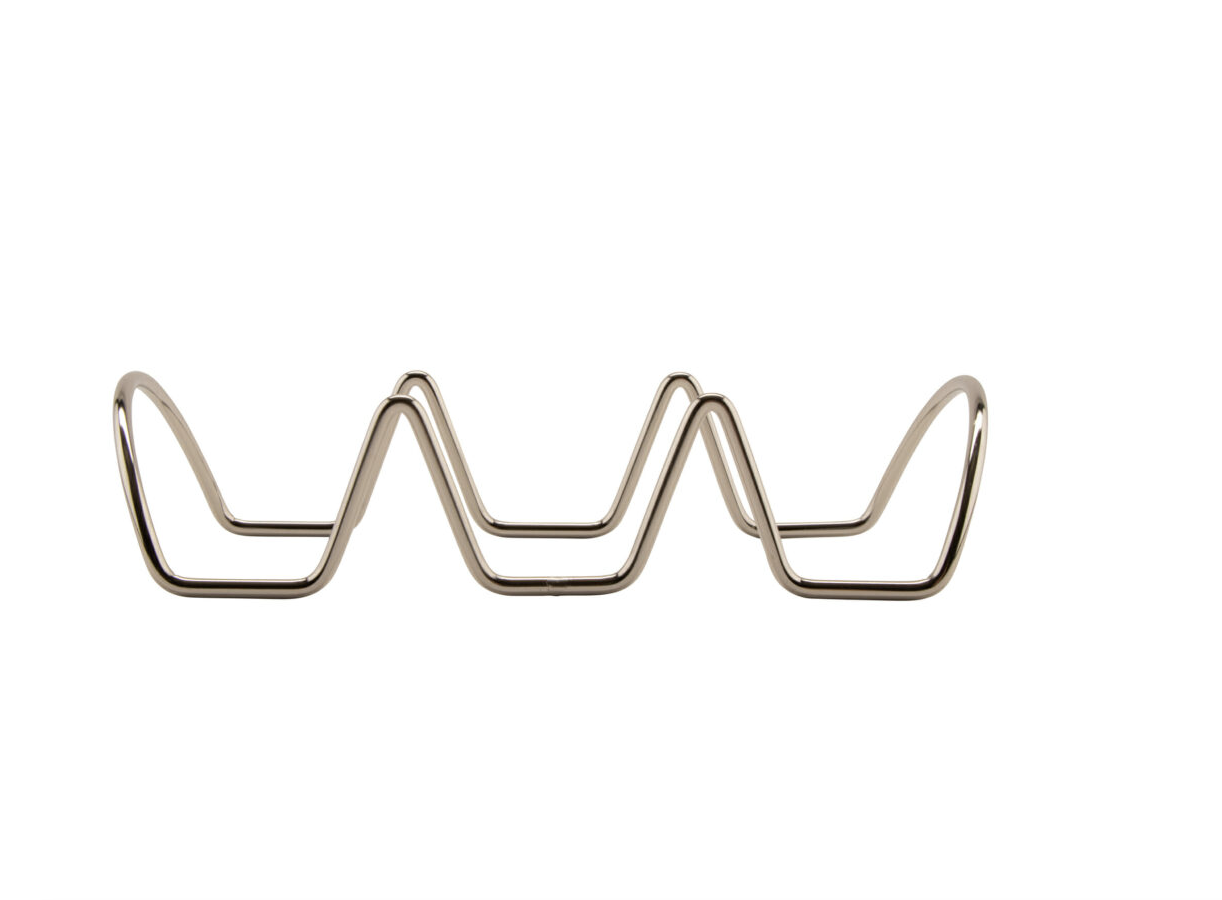 Curved Wire Stainless Steel Taco Holder - Image 3
