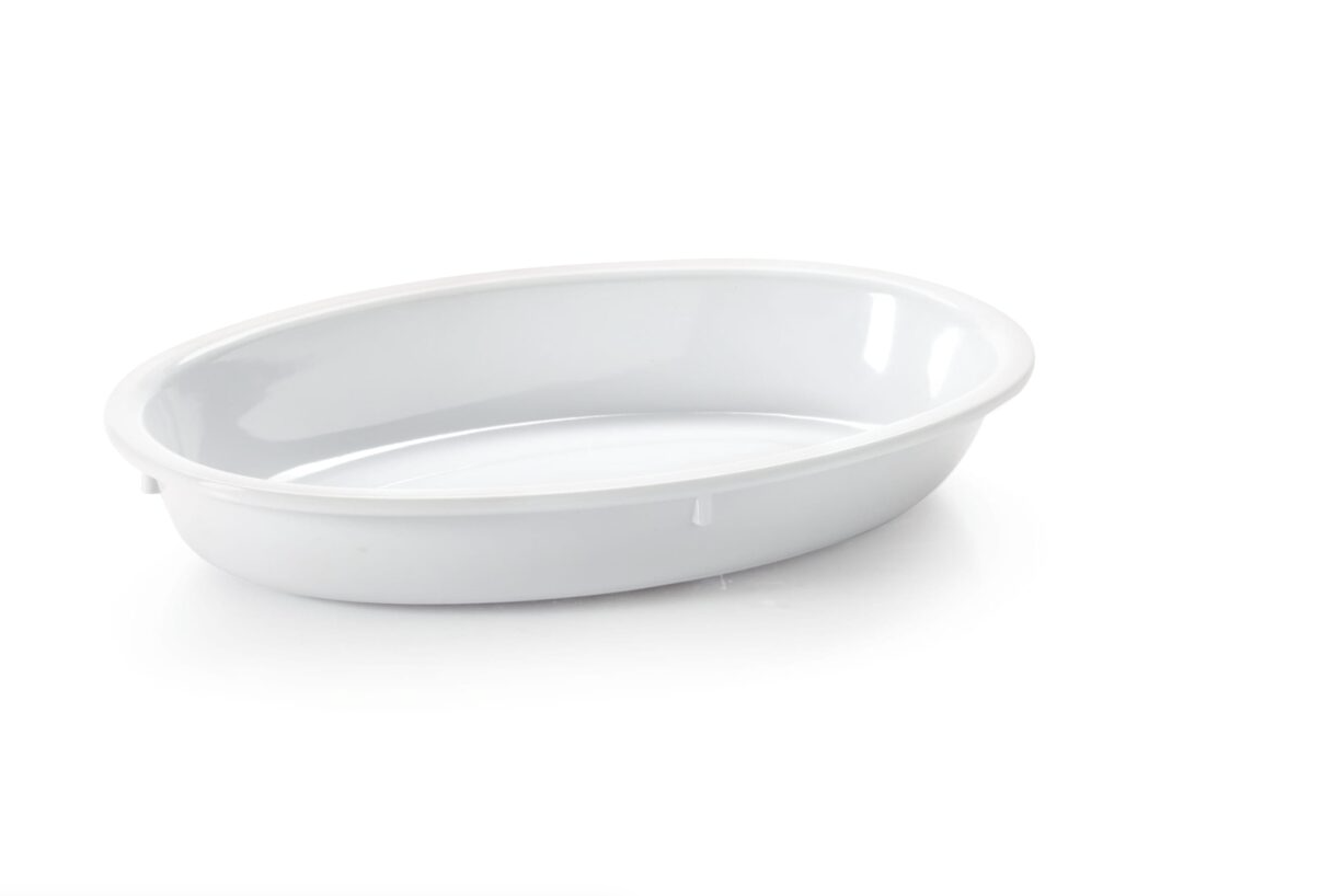 Viva Mexico White Oval Melamine Bowl
