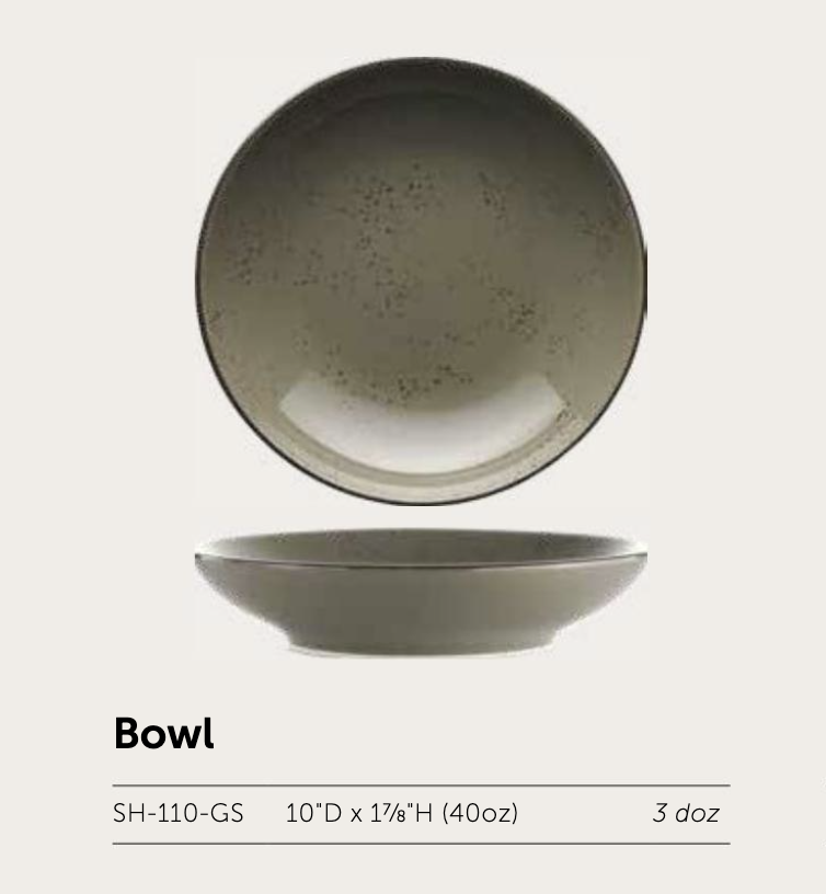 Itinow Green Smoke Reactive Glaze Bowl - Image 2