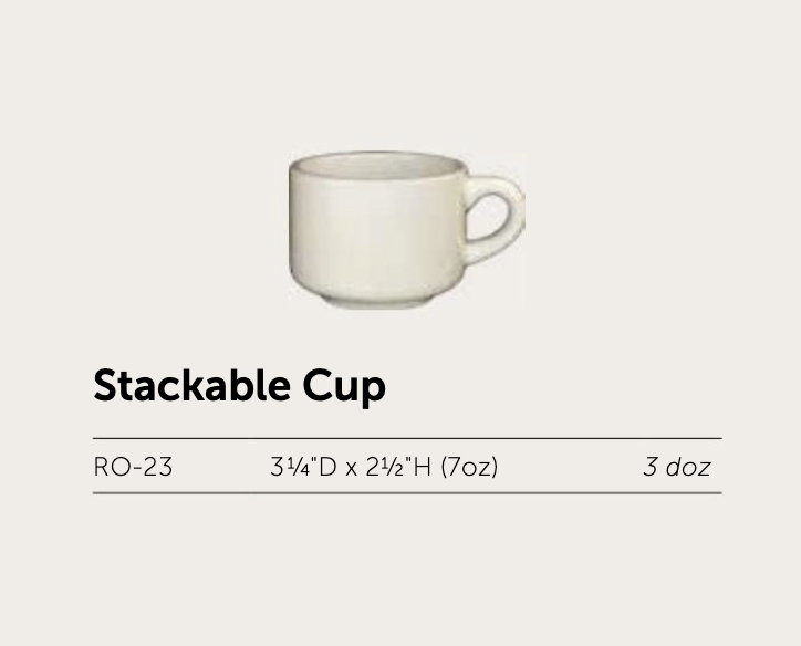 Roma Stackable Cup - Image 2