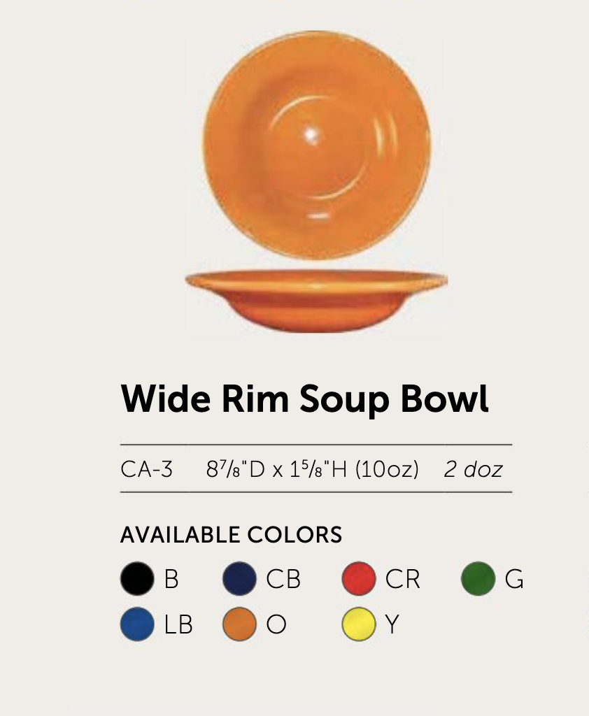 Cancun™ Wide Rim Soup Bowl - Image 2
