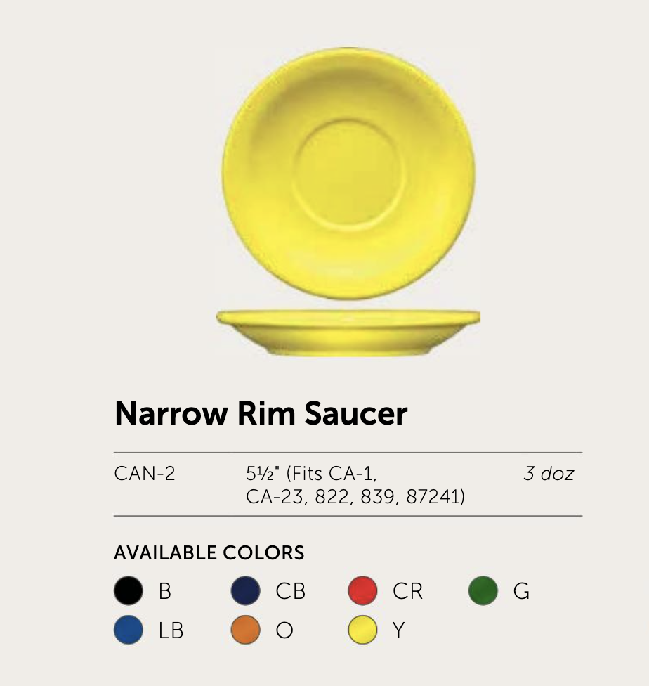 Cancun™ Narrow Rim Saucer - Image 2