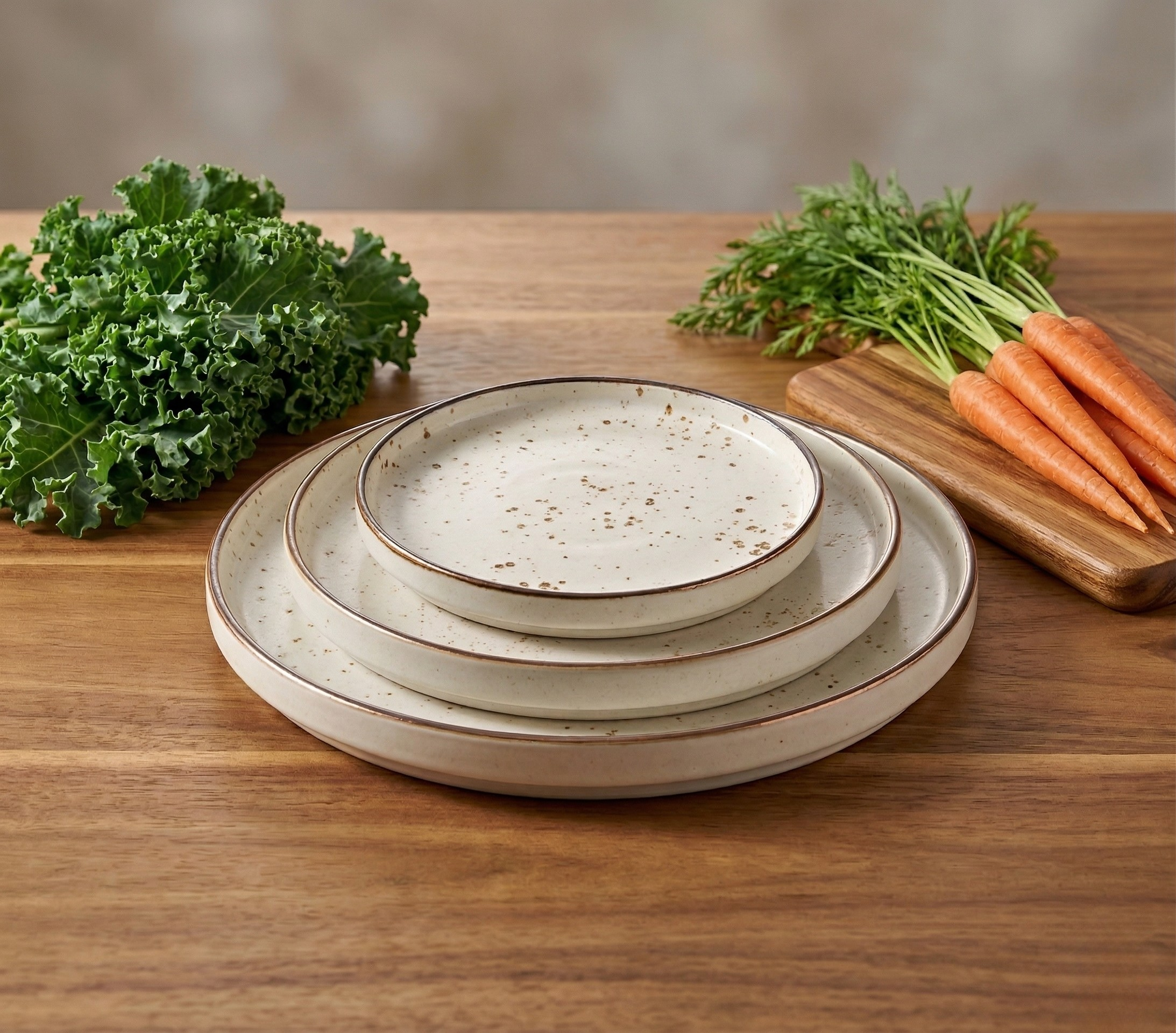 Itinow Green Smoke Reactive Glaze Rectangular Platter - Image 3