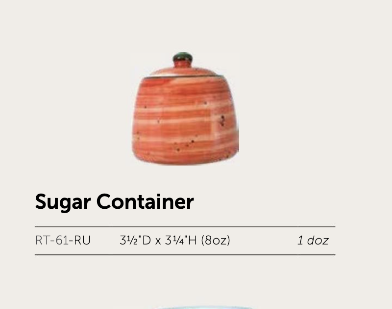Ruby Sugar Container - Image 2
