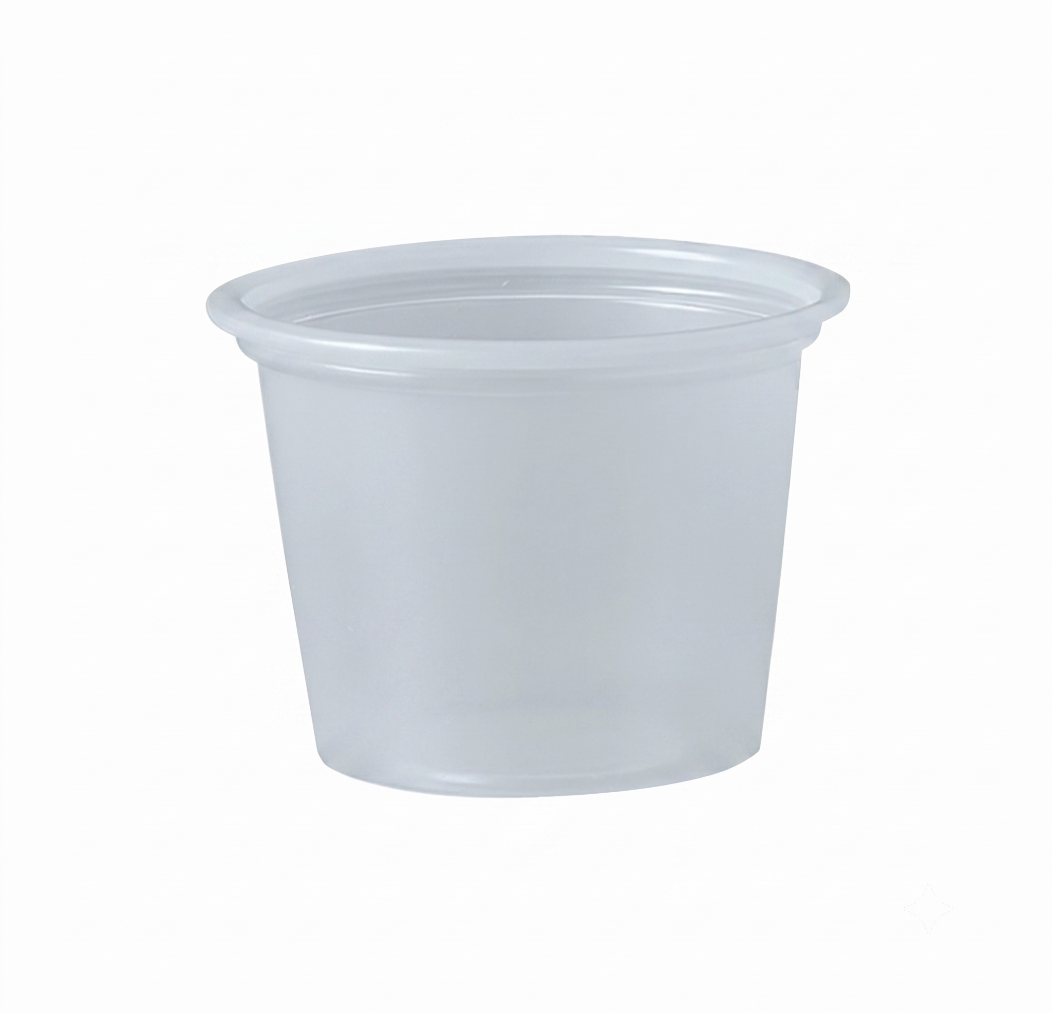 1 oz HIPS Plastic Portion Container - Translucent