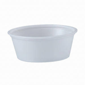 1.5 oz HIPS Plastic Portion Container - Translucent