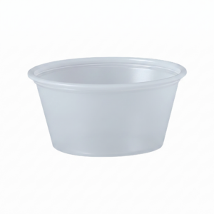 2 oz HIPS Plastic Portion Container - Translucent