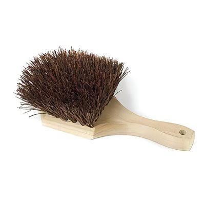 BR POT S – 8″ Pot Brush, Palmyra Bristle, Wood Handle