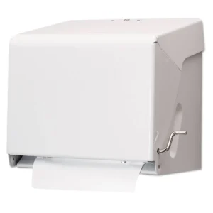 SJ T800WH – Crank Roll Towel Dispenser (9" Wide × 7¾" Roll)